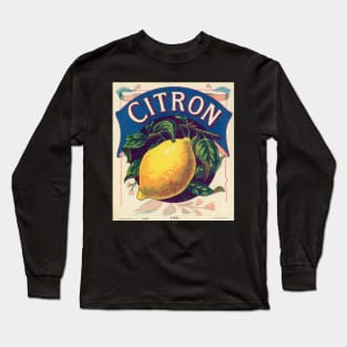 Retro poster - pub - vintage - Lemon - Fruit - Long Sleeve T-Shirt